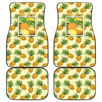 Aloha Hawaii Hala Kahiki Palaka Motifs Car Mats Hawaiian Pineapple Stylized Stamp LT14 - Polynesian Pride