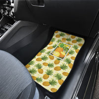 Aloha Hawaii Hala Kahiki Palaka Motifs Car Mats Hawaiian Pineapple Stylized Stamp LT14 - Polynesian Pride