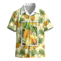 Aloha Hawaii Hala Kahiki Palaka Motifs Kid Hawaiian Shirt Hawaiian Pineapple Stylized Stamp LT14 - Polynesian Pride