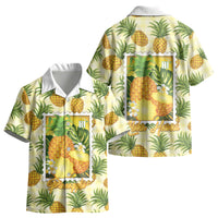 Aloha Hawaii Hala Kahiki Palaka Motifs Kid Hawaiian Shirt Hawaiian Pineapple Stylized Stamp LT14 - Polynesian Pride
