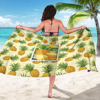 Aloha Hawaii Hala Kahiki Palaka Motifs Sarong Hawaiian Pineapple Stylized Stamp LT14 - Polynesian Pride