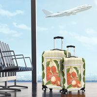 Aloha Hawaii Rambutan Palaka Motifs Luggage Cover Hawaiian Fruit Stylized Stamp LT14 - Polynesian Pride