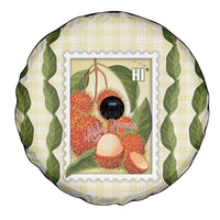 Aloha Hawaii Rambutan Palaka Motifs Spare Tire Cover Hawaiian Fruit Stylized Stamp LT14 - Polynesian Pride