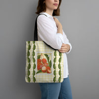 Aloha Hawaii Rambutan Palaka Motifs Tote Bag Hawaiian Fruit Stylized Stamp LT14 - Polynesian Pride