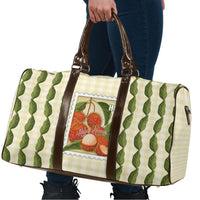 Aloha Hawaii Rambutan Palaka Motifs Travel Bag Hawaiian Fruit Stylized Stamp LT14 - Polynesian Pride