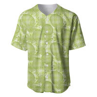 Omaomao Hawaii Breadfruit Palaka Motifs Baseball Jersey LT14 Green - Polynesian Pride
