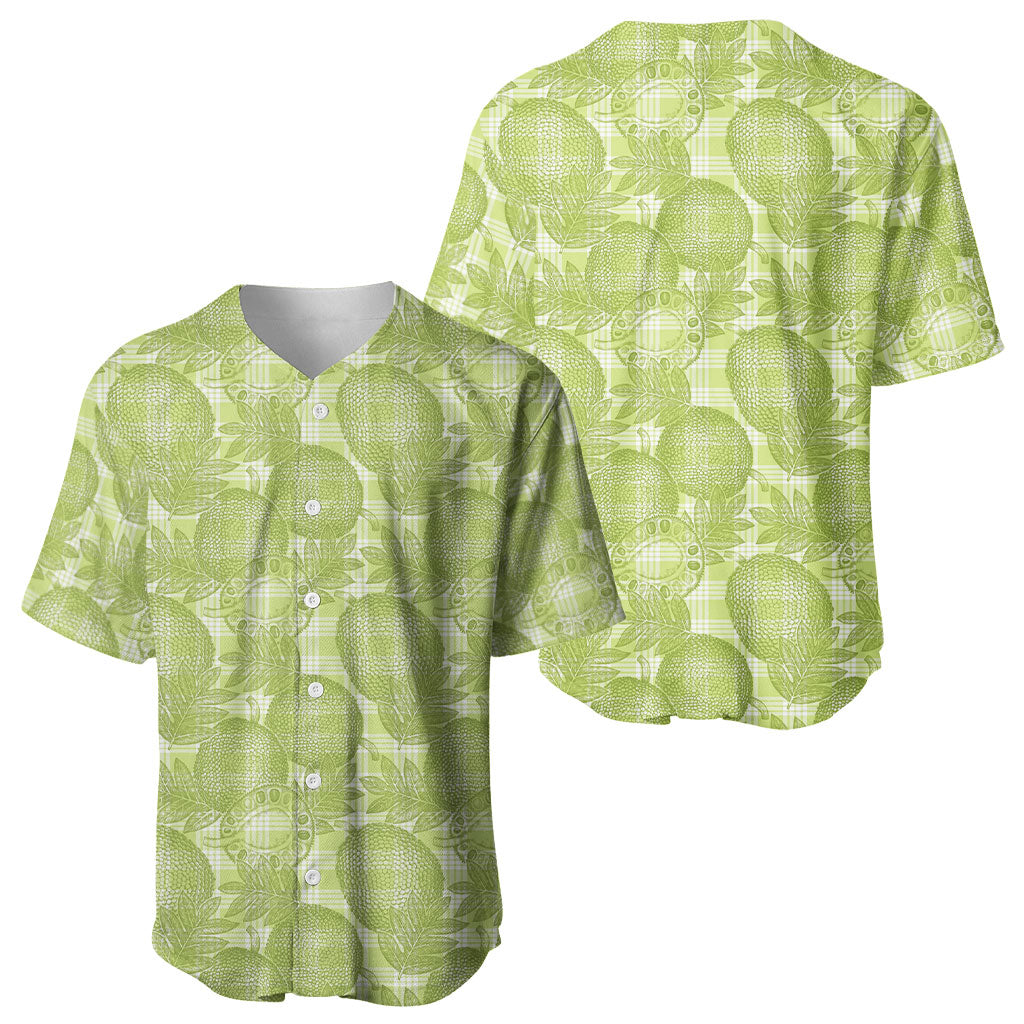Omaomao Hawaii Breadfruit Palaka Motifs Baseball Jersey LT14 - Polynesian Pride