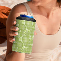 Omaomao Hawaii Breadfruit Palaka Motifs 4 in 1 Can Cooler Tumbler LT14 - Polynesian Pride