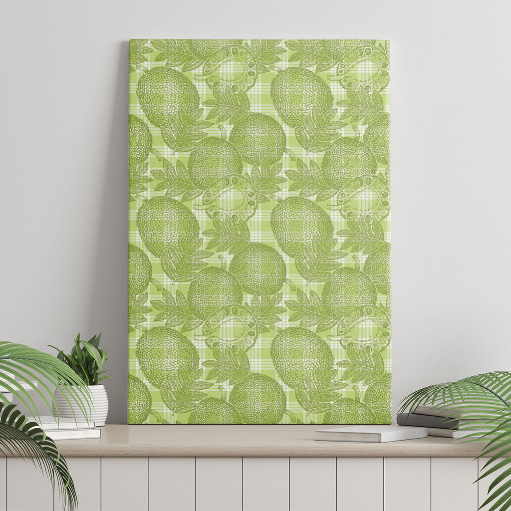 Omaomao Hawaii Breadfruit Palaka Motifs Canvas Wall Art LT14 - Polynesian Pride