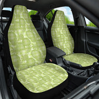 Omaomao Hawaii Breadfruit Palaka Motifs Car Seat Cover LT14 One Size Green - Polynesian Pride