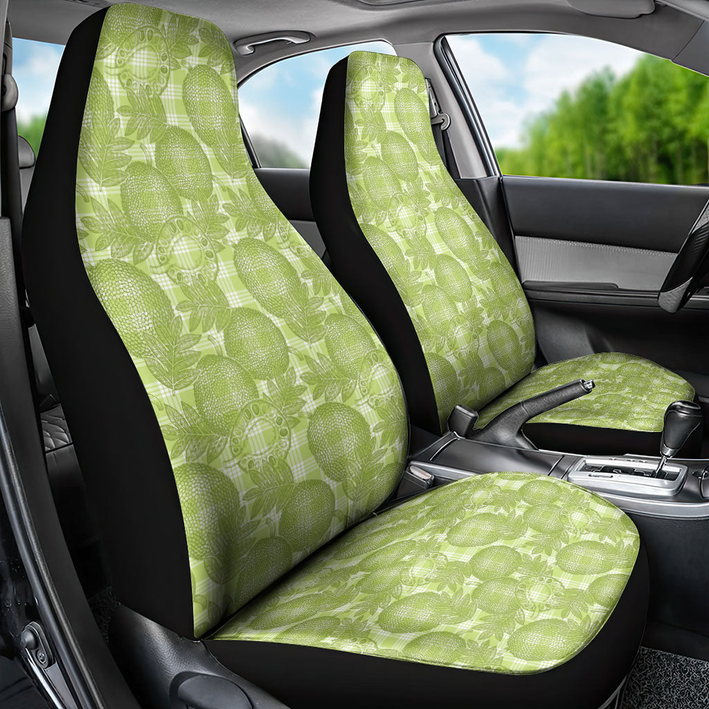Omaomao Hawaii Breadfruit Palaka Motifs Car Seat Cover LT14 - Polynesian Pride