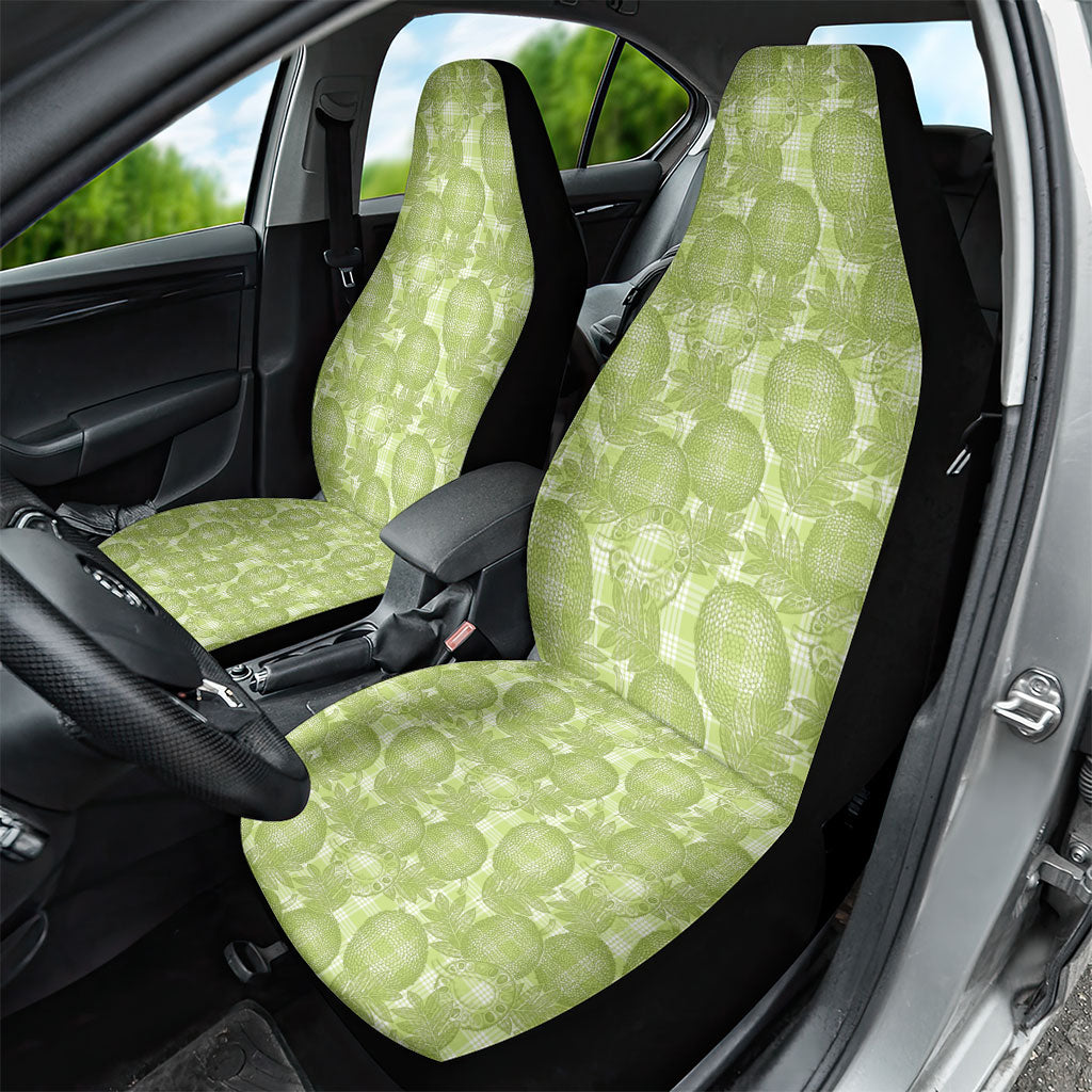 Omaomao Hawaii Breadfruit Palaka Motifs Car Seat Cover LT14 - Polynesian Pride