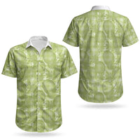 Omaomao Hawaii Breadfruit Palaka Motifs Couples Matching Summer Maxi Dress and Hawaiian Shirt LT14 - Polynesian Pride
