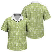 Omaomao Hawaii Breadfruit Palaka Motifs Family Matching Long Sleeve Bodycon Dress and Hawaiian Shirt LT14 Son's Shirt Green - Polynesian Pride