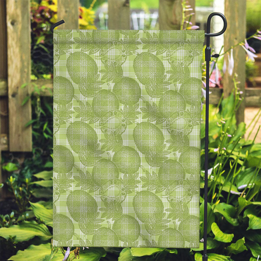 Omaomao Hawaii Breadfruit Palaka Motifs Garden Flag LT14 Garden Flag Green - Polynesian Pride