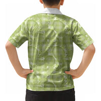 Omaomao Hawaii Breadfruit Palaka Motifs Kid Hawaiian Shirt LT14 - Polynesian Pride