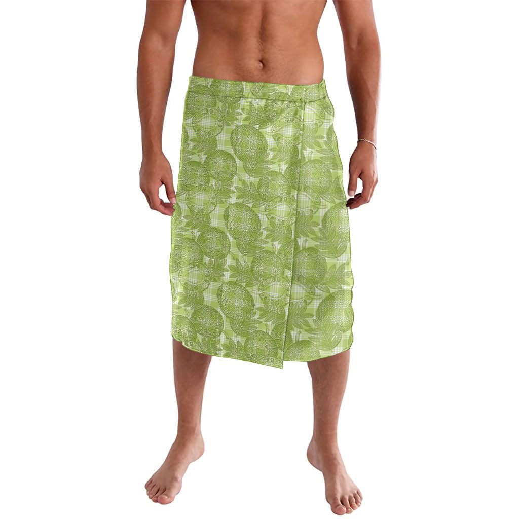 Omaomao Hawaii Breadfruit Palaka Motifs Lavalava LT14 Green - Polynesian Pride