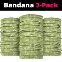 Omaomao Hawaii Breadfruit Palaka Motifs Neck Gaiter LT14 package One Size: 25*50cm Green - Polynesian Pride