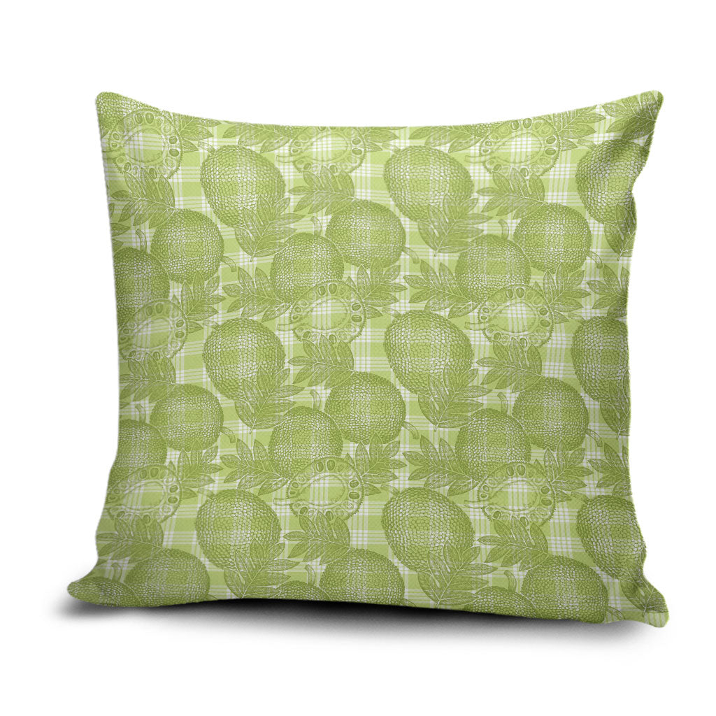 Omaomao Hawaii Breadfruit Palaka Motifs Pillow Cover LT14 Green - Polynesian Pride