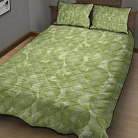 Omaomao Hawaii Breadfruit Palaka Motifs Quilt Bed Set LT14 - Polynesian Pride