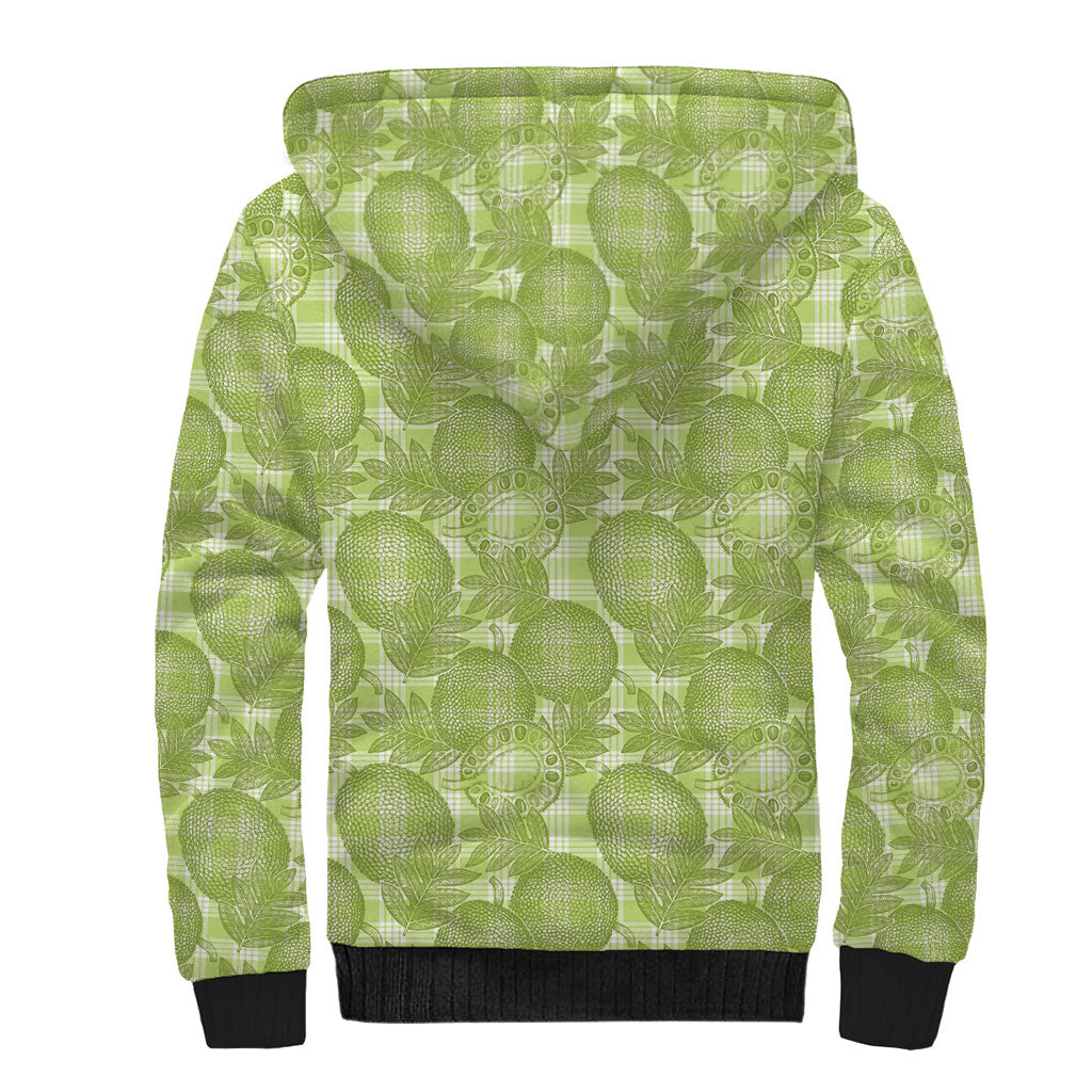 Omaomao Hawaii Breadfruit Palaka Motifs Sherpa Hoodie LT14 - Polynesian Pride