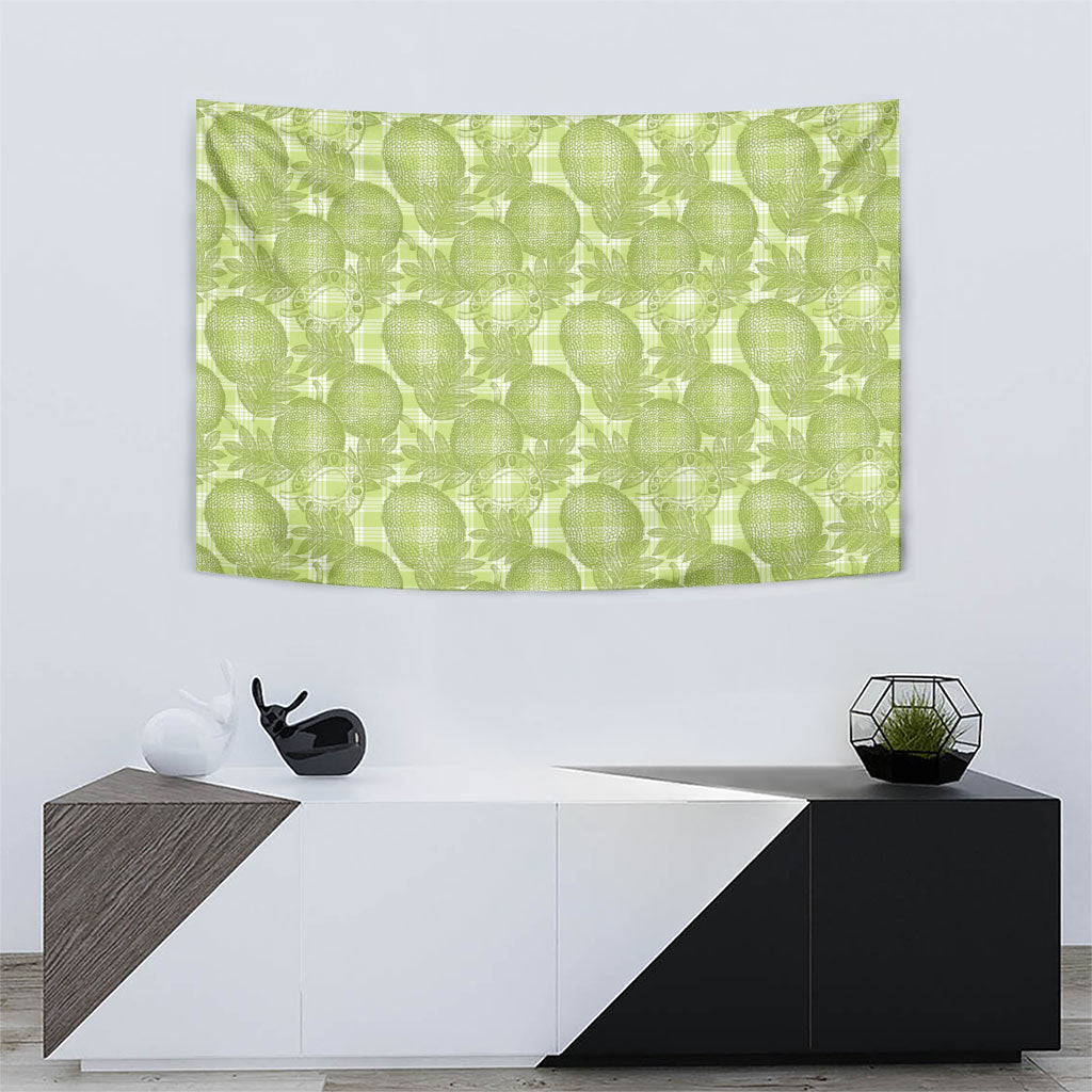 Omaomao Hawaii Breadfruit Palaka Motifs Tapestry LT14 - Polynesian Pride