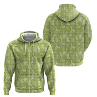 Omaomao Hawaii Breadfruit Palaka Motifs Zip Hoodie LT14 - Polynesian Pride
