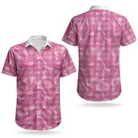 Alaka Hawaii Breadfruit Palaka Motifs Couples Matching Long Sleeve Bodycon Dress and Hawaiian Shirt LT14 - Polynesian Pride