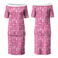 Alaka Hawaii Breadfruit Palaka Motifs Couples Matching Puletasi and Hawaiian Shirt LT14 - Polynesian Pride