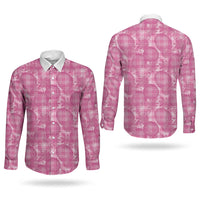 Alaka Hawaii Breadfruit Palaka Motifs Couples Matching Short Sleeve Bodycon Dress and Long Sleeve Button Shirt LT14 - Polynesian Pride