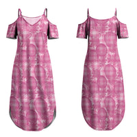 Alaka Hawaii Breadfruit Palaka Motifs Couples Matching Summer Maxi Dress and Long Sleeve Button Shirt LT14 - Polynesian Pride