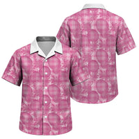 Alaka Hawaii Breadfruit Palaka Motifs Family Matching Short Sleeve Bodycon Dress and Hawaiian Shirt LT14 Son's Shirt Pink - Polynesian Pride