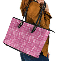 Alaka Hawaii Breadfruit Palaka Motifs Leather Tote Bag LT14 - Polynesian Pride