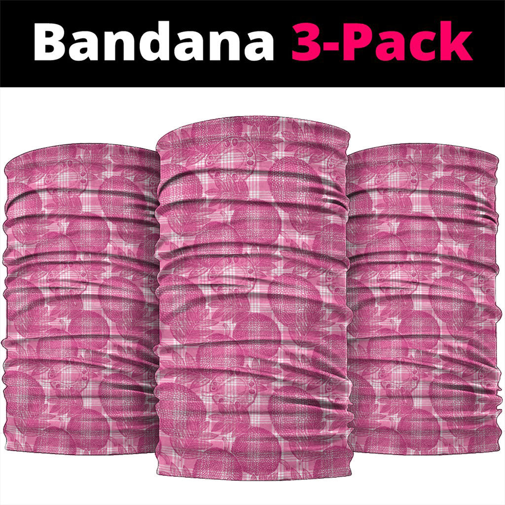 Alaka Hawaii Breadfruit Palaka Motifs Neck Gaiter LT14 package One Size: 25*50cm Pink - Polynesian Pride