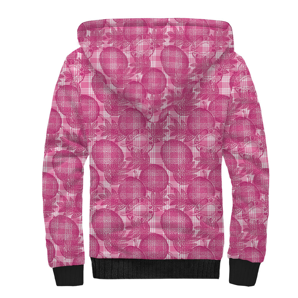 Alaka Hawaii Breadfruit Palaka Motifs Sherpa Hoodie LT14 - Polynesian Pride