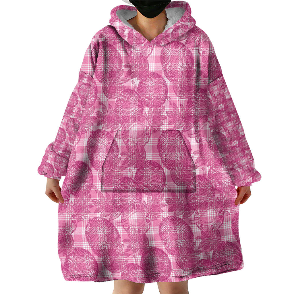 Alaka Hawaii Breadfruit Palaka Motifs Wearable Blanket Hoodie LT14 - Polynesian Pride