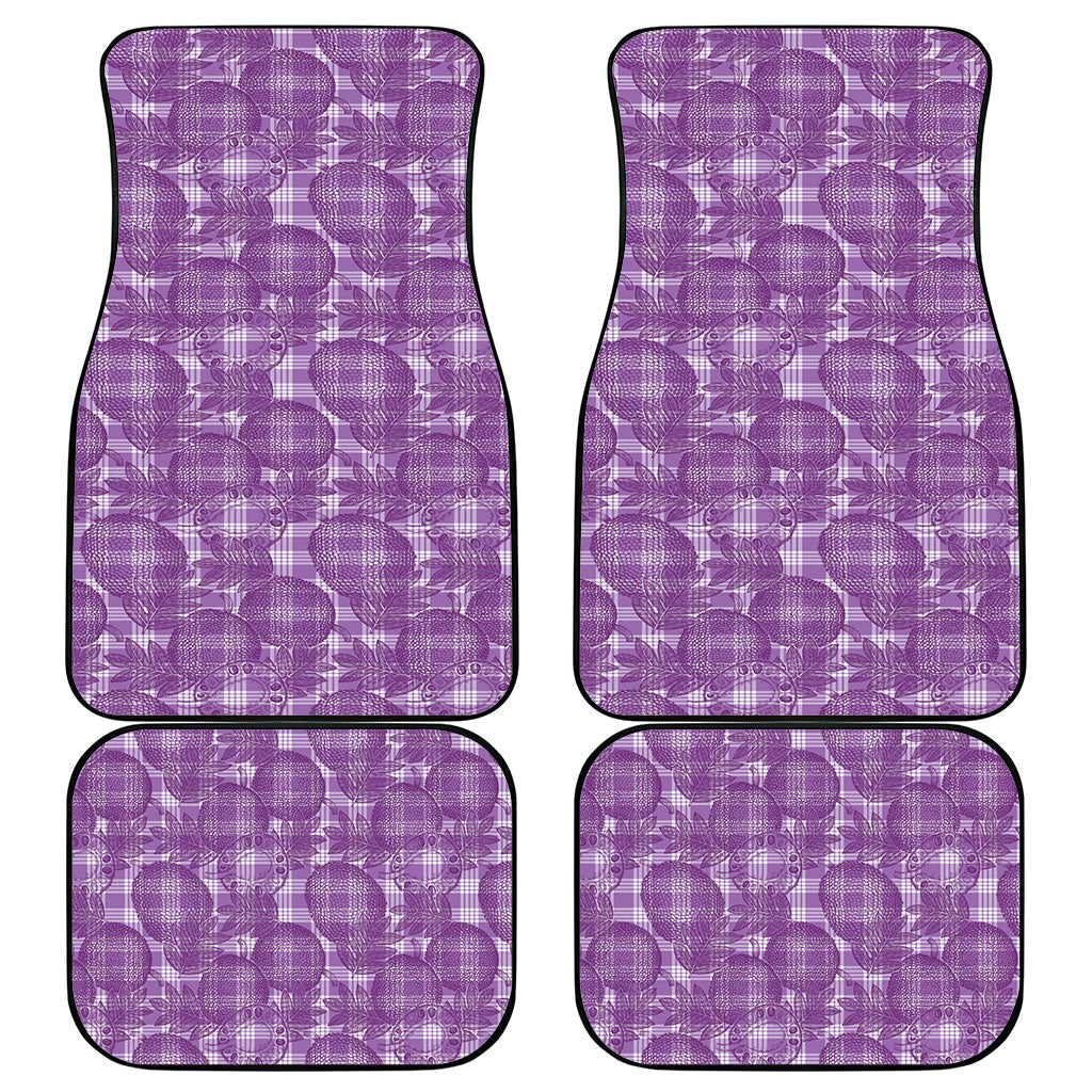 Poni Hawaii Breadfruit Palaka Motifs Car Mats LT14 - Polynesian Pride