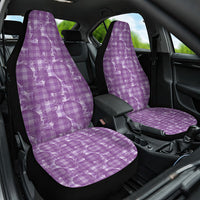 Poni Hawaii Breadfruit Palaka Motifs Car Seat Cover LT14 One Size Purple - Polynesian Pride