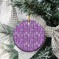Poni Hawaii Breadfruit Palaka Motifs Ceramic Ornament LT14 - Polynesian Pride