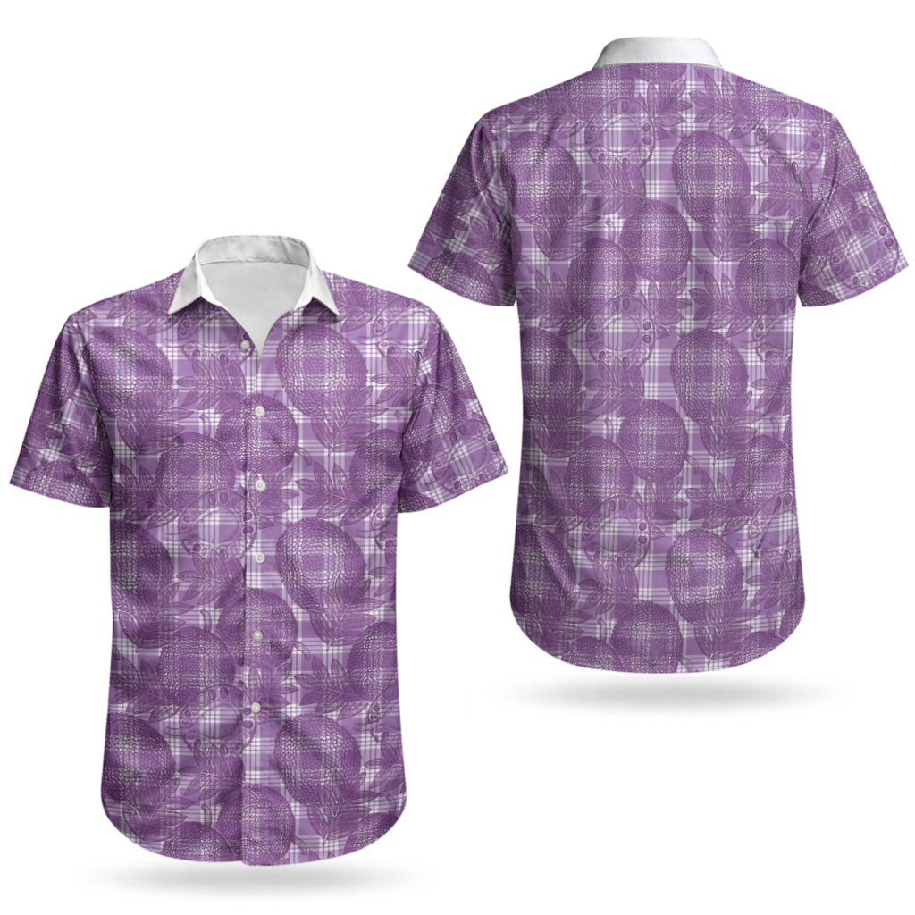Poni Hawaii Breadfruit Palaka Motifs Couples Matching Mermaid Dress and Hawaiian Shirt LT14 - Polynesian Pride