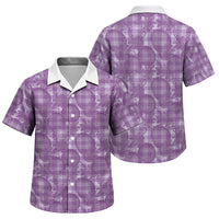 Poni Hawaii Breadfruit Palaka Motifs Family Matching Long Sleeve Bodycon Dress and Hawaiian Shirt LT14 Son's Shirt Purple - Polynesian Pride