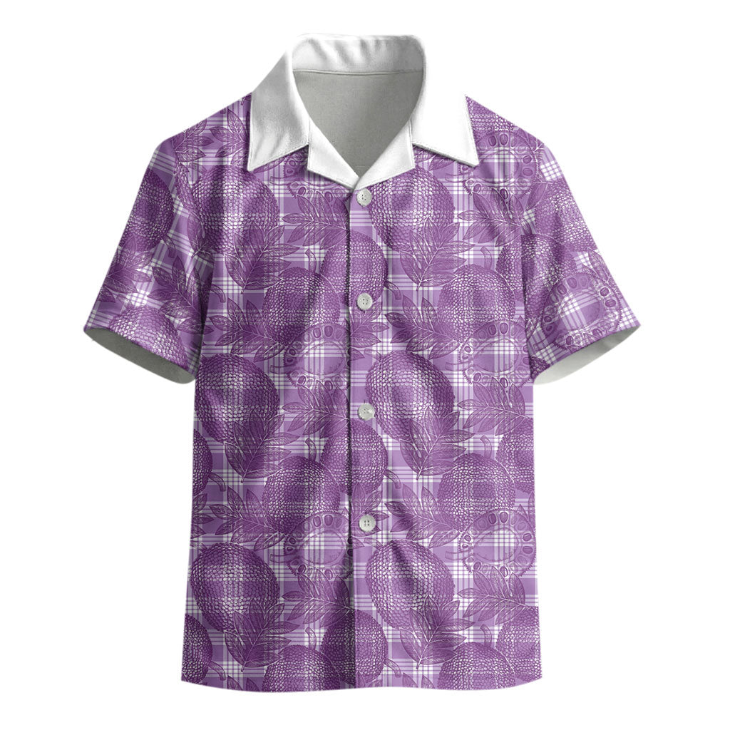 Poni Hawaii Breadfruit Palaka Motifs Kid Hawaiian Shirt LT14 - Polynesian Pride