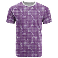 Poni Hawaii Breadfruit Palaka Motifs T Shirt LT14 Purple - Polynesian Pride