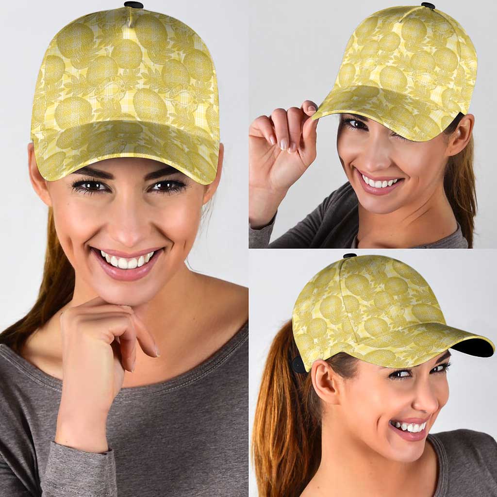 Melemele Hawaii Breadfruit Palaka Motifs Classic Cap