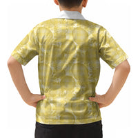 Melemele Hawaii Breadfruit Palaka Motifs Kid Hawaiian Shirt LT14 - Polynesian Pride