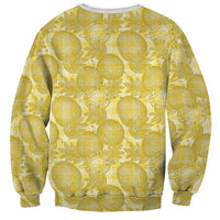 Melemele Hawaii Breadfruit Palaka Motifs Sweatshirt LT14 - Polynesian Pride