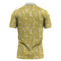 Melemele Hawaii Breadfruit Palaka Motifs Zipper Polo Shirt LT14 - Polynesian Pride