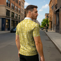 Melemele Hawaii Breadfruit Palaka Motifs Zipper Polo Shirt LT14 - Polynesian Pride