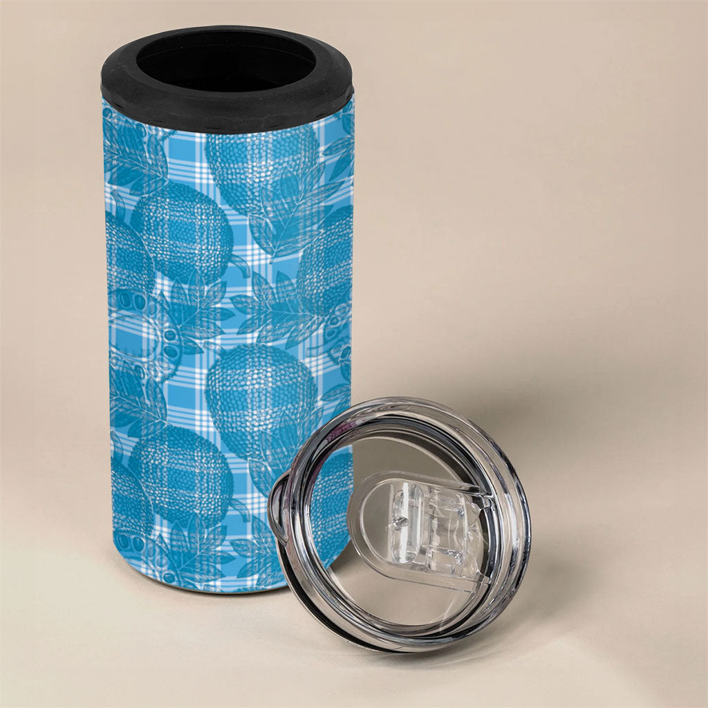 Polu Hawaii Breadfruit Palaka Motifs 4 in 1 Can Cooler Tumbler LT14 - Polynesian Pride