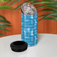 Polu Hawaii Breadfruit Palaka Motifs 4 in 1 Can Cooler Tumbler LT14 - Polynesian Pride